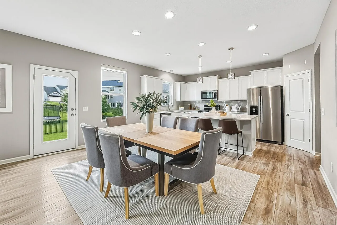 Modern dining room interior